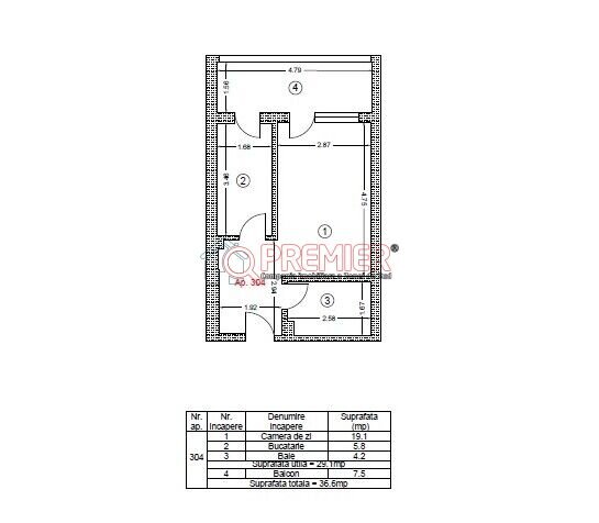 Popesti Leordeni, Biruintei, garsoniera, disponibila imediat.